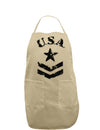 USA Military Star Stencil Logo Adult Apron-Bib Apron-TooLoud-Khaki-One-Size-Davson Sales