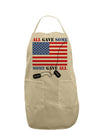 All Gave Some Some Gave All Adult Apron-Bib Apron-TooLoud-Khaki-One-Size-Davson Sales