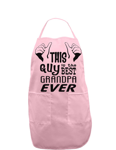 This Guy Best Grandpa Ever Adult Apron-Bib Apron-TooLoud-Light-Pink-One-Size-Davson Sales