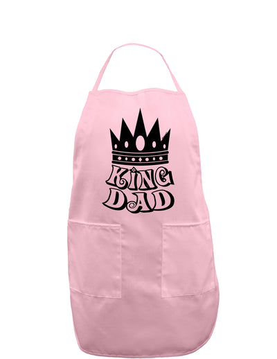 King Dad Adult Apron-Bib Apron-TooLoud-Light-Pink-One-Size-Davson Sales