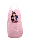 Uncle Sam Freedom Costs a Buck O Five Adult Apron-Bib Apron-TooLoud-Light-Pink-One-Size-Davson Sales