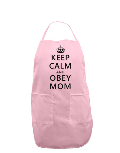 Keep Calm and Obey Mom Adult Apron-Bib Apron-TooLoud-Light-Pink-One-Size-Davson Sales