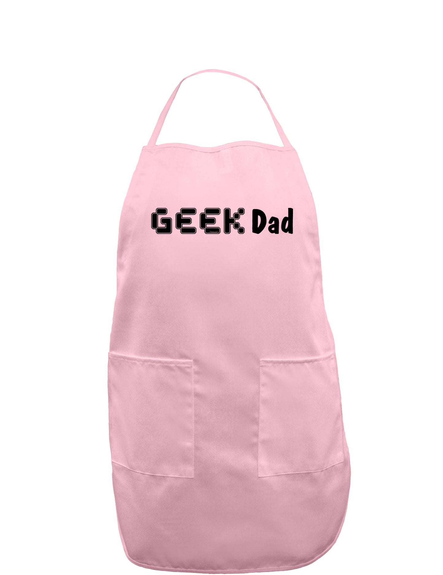 Geek Dad Adult Apron-Bib Apron-TooLoud-Light-Pink-One-Size-Davson Sales
