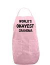 World's Okayest Grandma Adult Apron-Bib Apron-TooLoud-Light-Pink-One-Size-Davson Sales