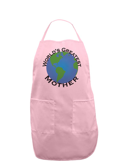 World's Greatest Mother Adult Apron-Bib Apron-TooLoud-Light-Pink-One-Size-Davson Sales