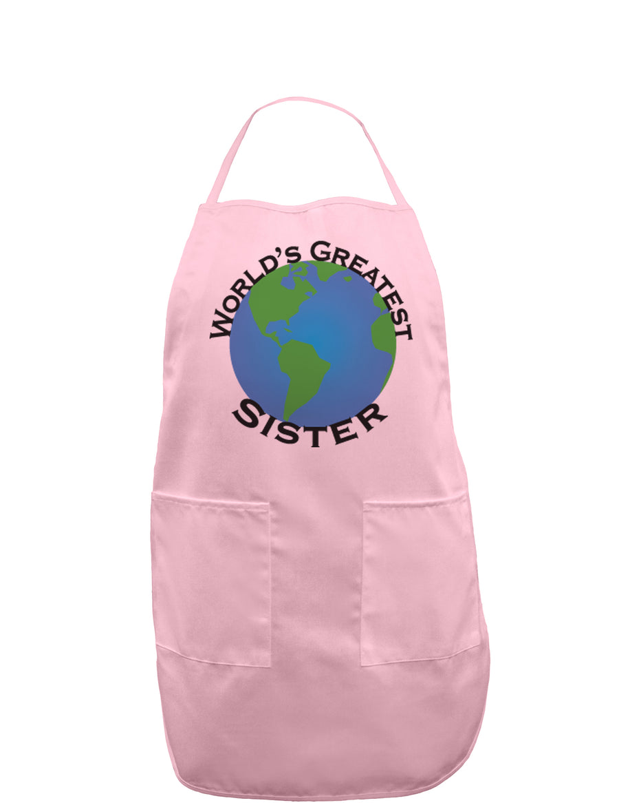 World's Greatest Sister Adult Apron-Bib Apron-TooLoud-White-One-Size-Davson Sales