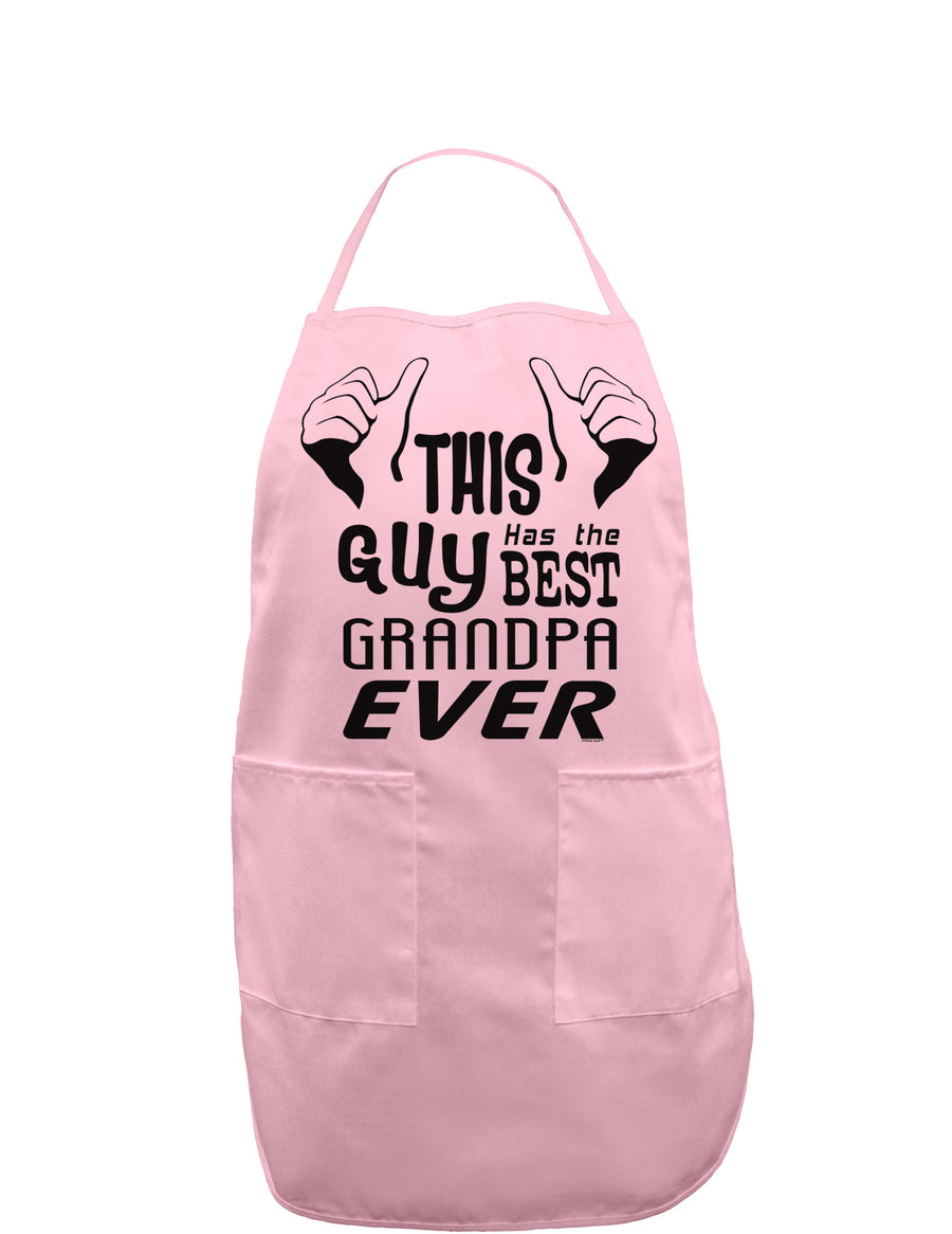 This Guy Has The Best Grandpa Ever Adult Apron-Bib Apron-TooLoud-White-One-Size-Davson Sales