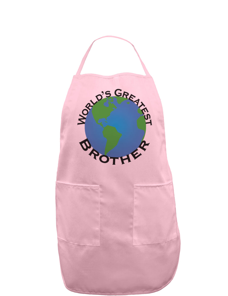 World's Greatest Brother Adult Apron-Bib Apron-TooLoud-White-One-Size-Davson Sales