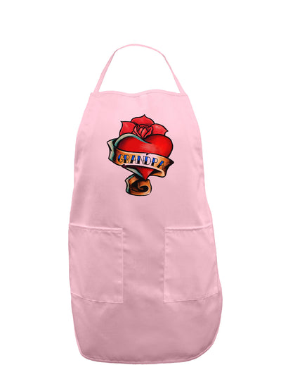 Tattoo Heart Grandpa Adult Apron-Bib Apron-TooLoud-Light-Pink-One-Size-Davson Sales