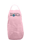 Best Grandpa in the World Adult Apron-Bib Apron-TooLoud-Light-Pink-One-Size-Davson Sales