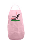 I like big putts and I cannot lie Adult Apron-Bib Apron-TooLoud-Light-Pink-One-Size-Davson Sales