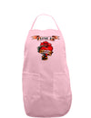 Tattoo Heart I Love My Grandma Adult Apron-Bib Apron-TooLoud-Light-Pink-One-Size-Davson Sales