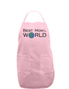 Best Mom in the World Adult Apron-Bib Apron-TooLoud-Light-Pink-One-Size-Davson Sales