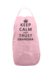 Keep Calm and Trust Grandma Adult Apron-Bib Apron-TooLoud-Light-Pink-One-Size-Davson Sales