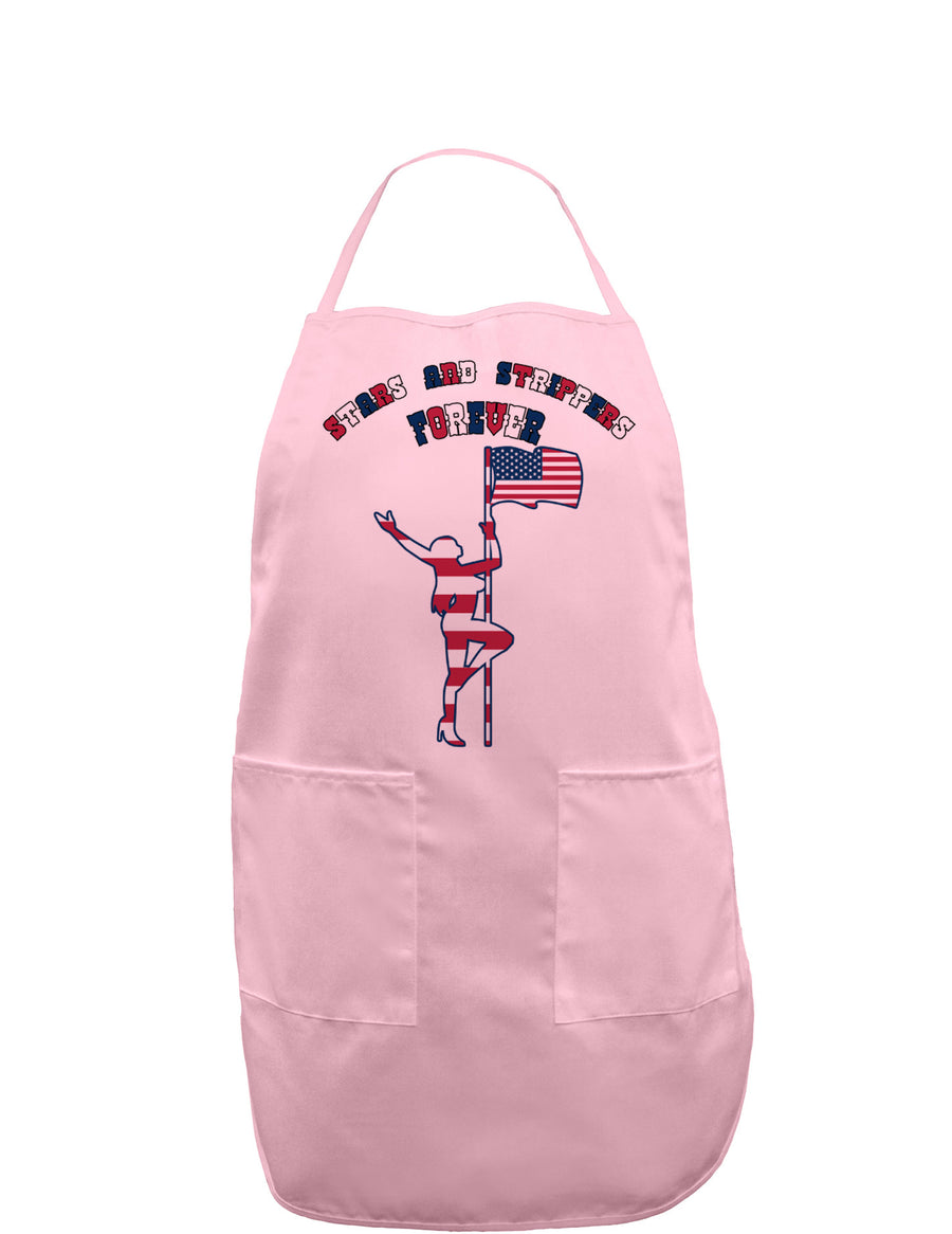 Stars and Strippers Forever Female Adult Apron-Bib Apron-TooLoud-White-One-Size-Davson Sales