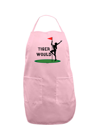 Tiger Would Adult Apron-Bib Apron-TooLoud-Light-Pink-One-Size-Davson Sales