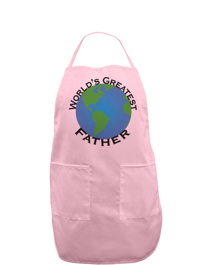 World's Greatest Father Adult Apron-Bib Apron-TooLoud-Light-Pink-One-Size-Davson Sales