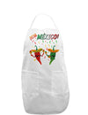 Viva Mexco Chili Peppers Adult Apron-Bib Apron-TooLoud-White-One-Size-Davson Sales