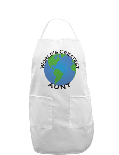 World's Greateest Aunt Adult Apron-Bib Apron-TooLoud-White-One-Size-Davson Sales