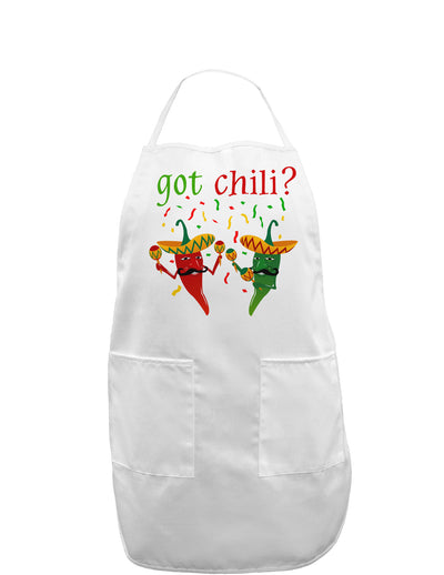 Got Chili Adult Apron-Bib Apron-TooLoud-White-One-Size-Davson Sales