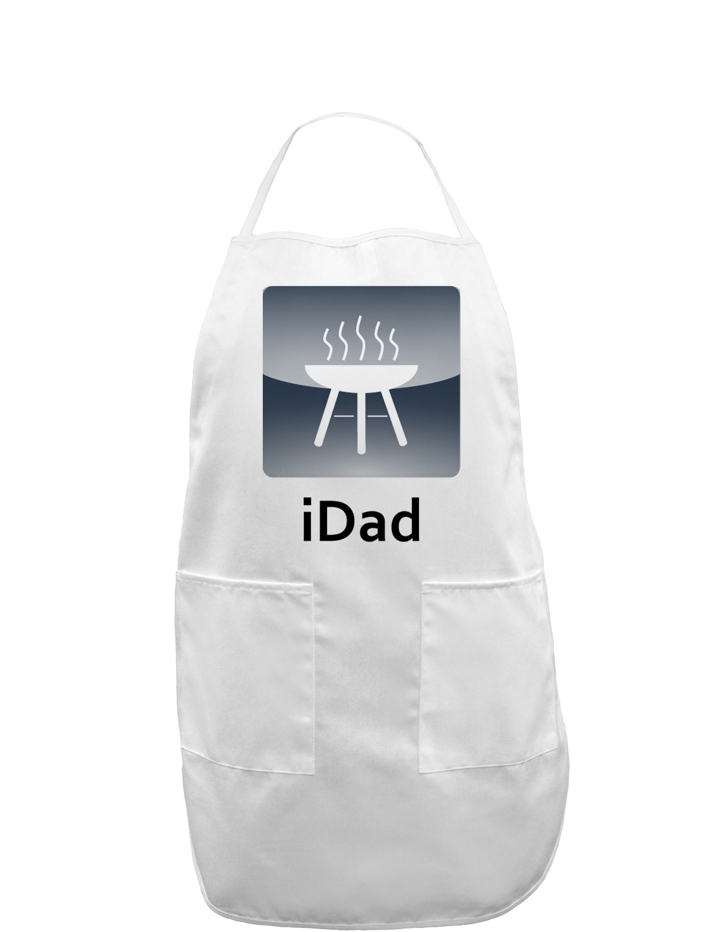 iDad Grill Adult Apron-Bib Apron-TooLoud-White-One-Size-Davson Sales