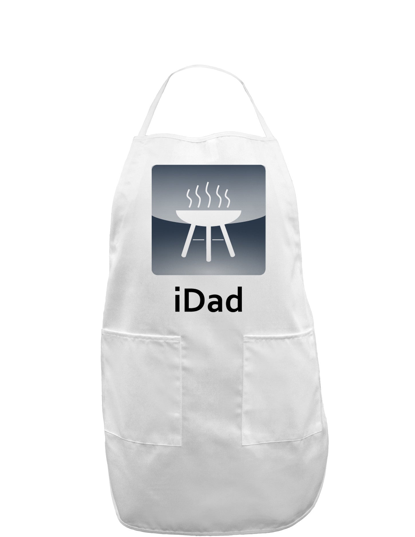 iDad Grill Adult Apron-Bib Apron-TooLoud-White-One-Size-Davson Sales