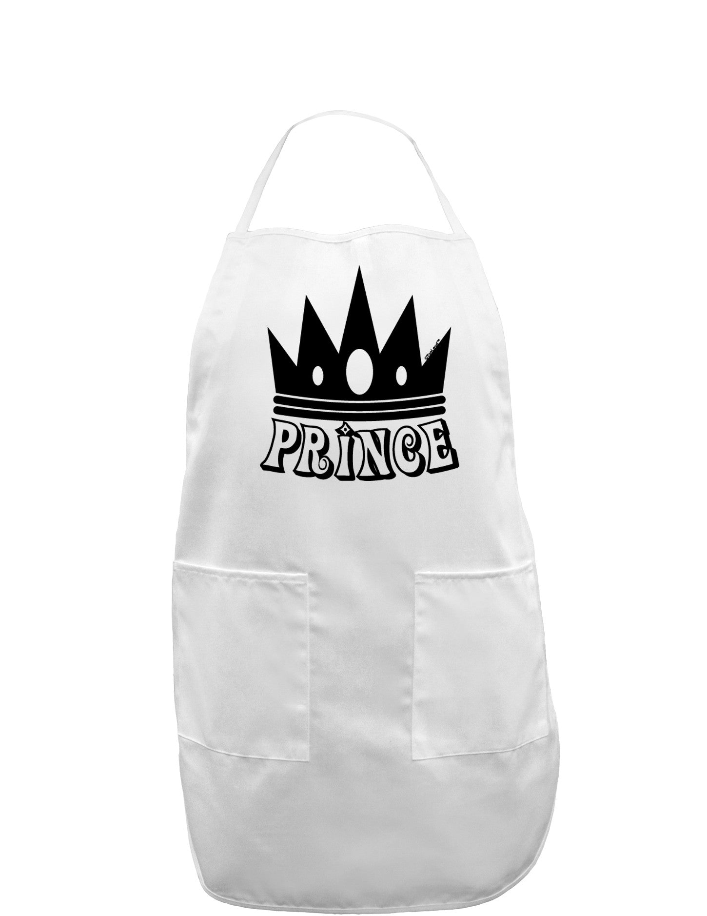 Prince Adult Apron-Bib Apron-TooLoud-White-One-Size-Davson Sales
