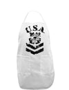 USA Military Coast Guard Stencil Logo Adult Apron-Bib Apron-TooLoud-White-One-Size-Davson Sales