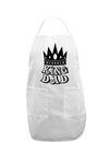 King Dad Adult Apron-Bib Apron-TooLoud-White-One-Size-Davson Sales