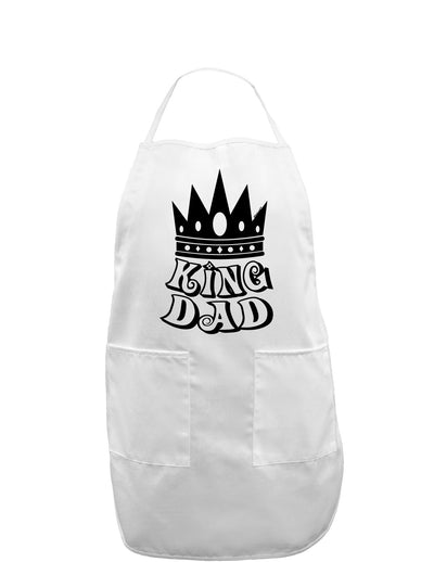 King Dad Adult Apron-Bib Apron-TooLoud-White-One-Size-Davson Sales