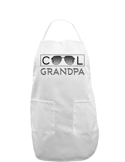 Cool Grandpa Adult Apron-Bib Apron-TooLoud-White-One-Size-Davson Sales