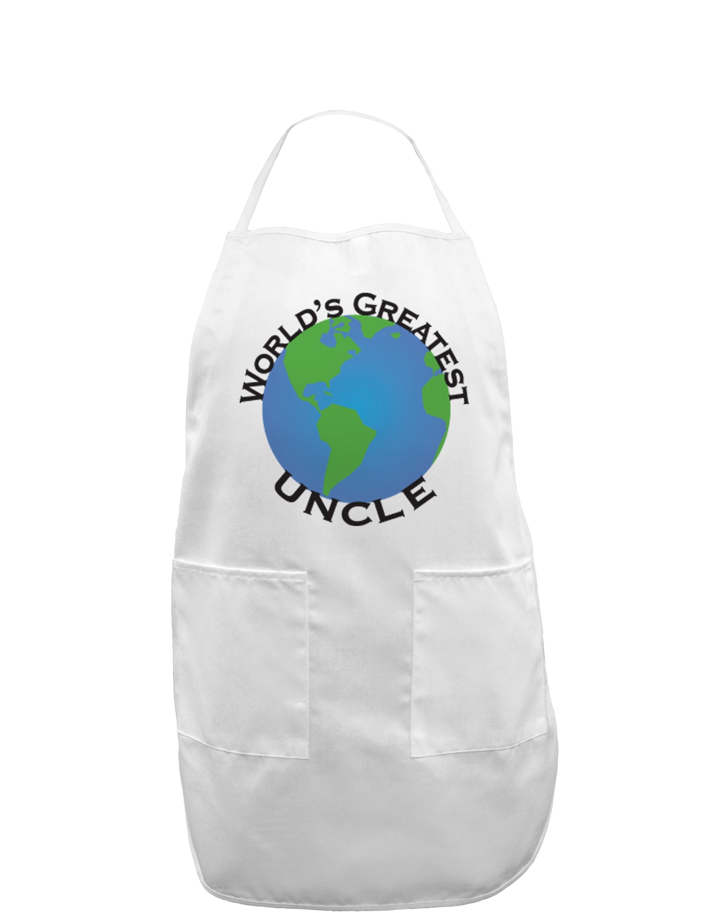 World's Greatest Uncle Adult Apron-Bib Apron-TooLoud-White-One-Size-Davson Sales