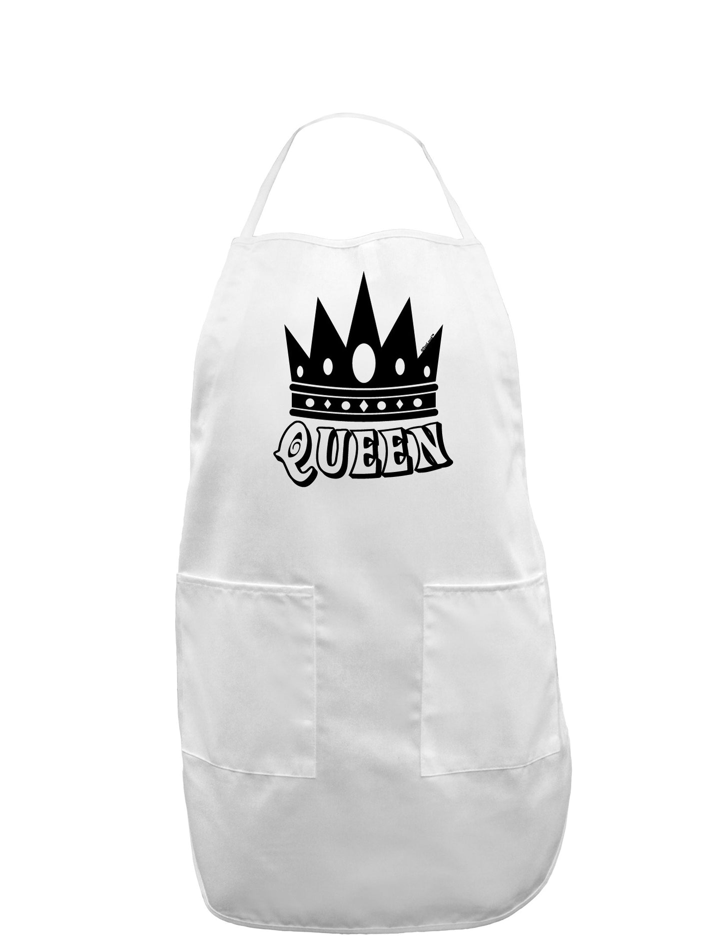 Queen Adult Apron-Bib Apron-TooLoud-White-One-Size-Davson Sales