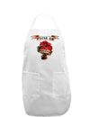 Tattoo Heart I Love My Grandma Adult Apron-Bib Apron-TooLoud-White-One-Size-Davson Sales