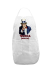 Uncle Sam Merica Adult Apron-Bib Apron-TooLoud-White-One-Size-Davson Sales