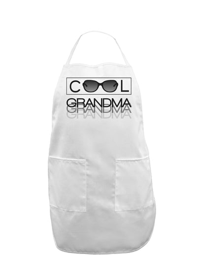 Cool Grandma Adult Apron-Bib Apron-TooLoud-White-One-Size-Davson Sales