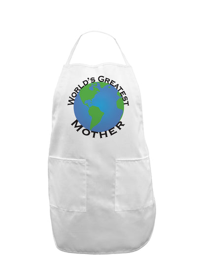 World's Greatest Mother Adult Apron-Bib Apron-TooLoud-White-One-Size-Davson Sales