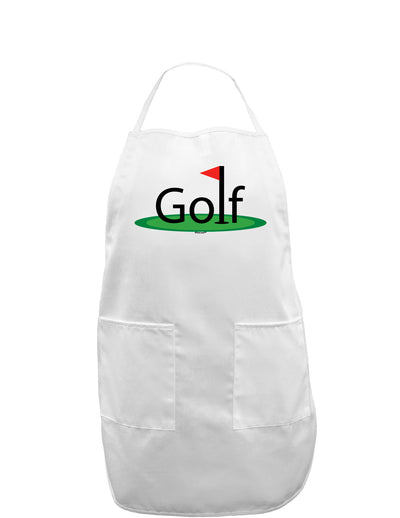 Golf Adult Apron-Bib Apron-TooLoud-White-One-Size-Davson Sales