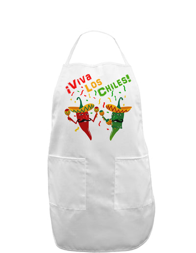 Viva Los Chiles Adult Apron-Bib Apron-TooLoud-White-One-Size-Davson Sales