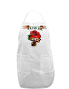 Tattoo Heart I Love My Mom Adult Apron-Bib Apron-TooLoud-White-One-Size-Davson Sales