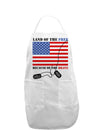 Home of the Free Because of the Brave Adult Apron-Bib Apron-TooLoud-White-One-Size-Davson Sales