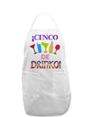 Cinco de Drinko! Adult Apron-Bib Apron-TooLoud-White-One-Size-Davson Sales