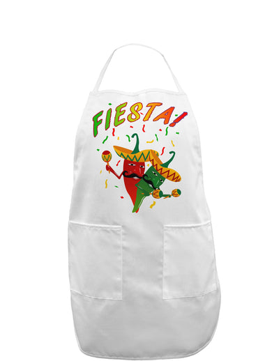 Chili Love Fiesta Adult Apron-Bib Apron-TooLoud-White-One-Size-Davson Sales