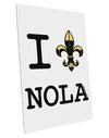 I Love NOLA Fleur de Lis Large Aluminum Sign 12 x 18&#x22; - Portrait-Aluminum Sign-TooLoud-12x18"-Davson Sales