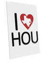 I Heart Houston Large Aluminum Sign 12 x 18&#x22; - Portrait-Aluminum Sign-TooLoud-12x18"-Davson Sales