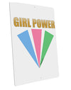 Girl Power Stripes Large Aluminum  Sign 12 x 18&#x22; - Portrait by TooLoud