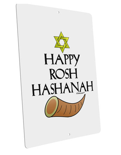 Happy Rosh Hashanah Large Aluminum  Sign 12 x 18&#x22; - Portrait by TooLoud
