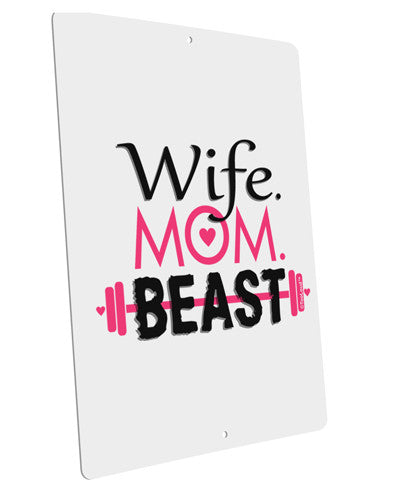 TooLoud Wife Mom Beast Large Aluminum Sign 12 x 18&#x22; - Portrait-TooLoud-12x18"-Davson Sales