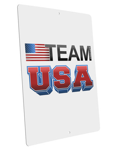 Sporty Team USA Large Aluminum Sign 12 x 18&#x22; - Portrait-Aluminum Sign-TooLoud-12x18"-Davson Sales