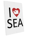 I Heart Seattle Large Aluminum Sign 12 x 18&#x22; - Portrait-Aluminum Sign-TooLoud-12x18"-Davson Sales